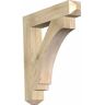 Ekena Millwork 6 in. x 40 in. x 36 in. Douglas Fir Imperial Craftsman Rough Sawn Bracket