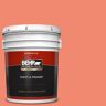 BEHR PREMIUM PLUS 5 gal. #190B-5 Juicy Passionfruit Flat Exterior Paint & Primer