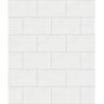 Crown Joan White Tile Vinyl Peelable Wallpaper (Covers 56.4 sq. ft.)