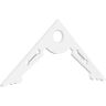 Ekena Millwork Pitch Cena 1 in. x 60 in. x 27.5 in. (10/12) Architectural Grade PVC Gable Pediment Moulding