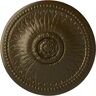 Ekena Millwork 18-1/8" x 3/4" Bailey Urethane Ceiling Medallion (Fits Canopies upto 4") Brass