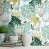 RoomMates Retro Tropical Leaves Peel and Stick Wallpaper (Covers 28.18 sq. ft.)