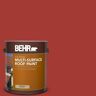 BEHR 1 gal. #PFC-03 Red Baron Flat Multi-Surface Exterior Roof Paint