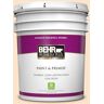 BEHR PREMIUM PLUS 5 gal. #300C-2 Sand Dollar White Eggshell Enamel Low Odor Interior Paint & Primer