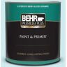 BEHR PREMIUM PLUS 1 qt. #510A-2 Salty Tear Semi-Gloss Enamel Exterior Paint & Primer