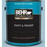 BEHR PREMIUM PLUS 1 gal. #550E-3 Viking Satin Enamel Exterior Paint & Primer