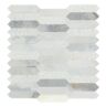Daltile Premier Accents Stormy 10 in. x 11 in. Marble Picket Mosaic Tile (7.7 sq. ft./Case)