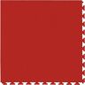 IncStores FlooringInc Red Smooth 20.5 in. W 20.5 in. L X .177 in. T Flexible PVC Garage Tiles (8 Tiles/23.35 sq.ft)