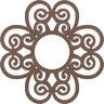 Ekena Millwork 1/2 in. x 20 in. x 20 in. Cohen Architectural Grade PVC Peirced Ceiling Medallion Moulding