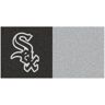 FANMATS Chicago White Black Residential 18 in. x 18 in. Peel and Stick Carpet Tile (20 Tiles/Case) 45 sq. ft.