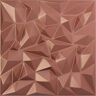 Ekena Millwork 19 5/8 in. x 19 5/8 in. Leto EnduraWall Decorative 3D Wall Panel, Champagne Pink (Covers 2.67 Sq. Ft.)