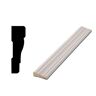 Woodgrain Millwork WM 356 - 11/16 in. D x 2-1/4 in. W x 83-1/2 in. L Primed Wood Finger-Jointed Door Casing Molding Set