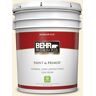 BEHR PREMIUM PLUS 5 gal. #360A-1 Social Butterfly Flat Low Odor Interior Paint & Primer