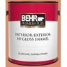 BEHR PREMIUM PLUS 1 gal. #MQ4-38 Balcony Sunset Hi-Gloss Enamel Interior/Exterior Paint