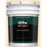 BEHR PREMIUM PLUS 5 gal. #BIC-28 Butter Creme Semi-Gloss Enamel Exterior Paint & Primer