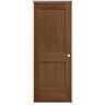 JELD-WEN 28 in. x 80 in. Monroe Hazelnut Stain Left-Hand Solid Core Molded Composite MDF Single Prehung Interior Door