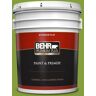 BEHR PREMIUM PLUS 5 gal. #T14-18 New Shoot Flat Exterior Paint & Primer