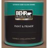 BEHR PREMIUM PLUS 1 qt. #N240-6 Wild Mustang Semi-Gloss Enamel Exterior Paint & Primer