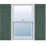 Ekena Millwork 14 in. x 44 in. Lifetime Vinyl TailorMade Four Board Joined Board and Batten Shutters Pair Forest Green