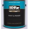 BEHR PREMIUM PLUS 1 gal. #650E-2 Lovely Lavender Satin Enamel Exterior Paint & Primer