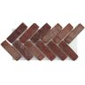 Old Mill Brick 28 in. x 12.5 in. x 0.5 in. Brickwebb Herringbone Riviera Thin Brick Sheets (Box of 5-Sheets)