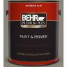 BEHR PREMIUM PLUS 1 gal. #T12-11 Compass Flat Exterior Paint & Primer