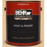 BEHR PREMIUM PLUS 1 gal. #M250-3 Apple Turnover Flat Exterior Paint & Primer