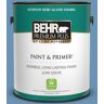 BEHR PREMIUM PLUS 1 gal. #M510-4 Brittany Blue Semi-Gloss Enamel Low Odor Interior Paint & Primer