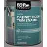 BEHR PREMIUM 1 gal. #HDC-AC-19 Grant Gray Satin Enamel Interior/Exterior Cabinet, Door & Trim Paint