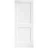 eightdoors 24 in. x 80 in. x 1-3/8 in. Shaker White Primed 2-Panel Solid Core Wood Interior Slab Door