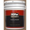 BEHR PREMIUM PLUS 5 gal. #280F-6 Sweet Georgia Brown Flat Exterior Paint & Primer