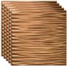 Fasade Dunes Horizontal 2 ft. x 2 ft. Glue Up Vinyl Ceiling Tile in Oil Rubbed Bronze (20 sq. ft.)