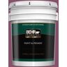 BEHR PREMIUM PLUS 5 gal. #M120-7 Raspberry Crush Semi-Gloss Enamel Exterior Paint & Primer