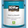 BEHR PREMIUM PLUS 1 gal. #550D-5 Ocean Cruise Satin Enamel Low Odor Interior Paint & Primer