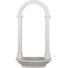 Ekena Millwork 5-7/8 in. x 25-3/4 in. x 50-1/2 in. Primed Polyurethane Surface Mount Carrillo Wall Niche Moulding