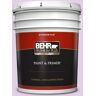 BEHR PREMIUM PLUS 5 gal. #P100-2 Sweet Romance Flat Exterior Paint & Primer