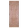Masonite 32 in. x 80 in. Flush Hardwood Right-Handed Hollow-Core Smooth Birch Veneer Composite Single Prehung Interior Door