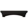 Pearl 5 ft. Dark Roast Finish Cap-Shelf Mantel