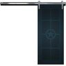 VeryCustom 30 in. x 84 in. The Trailblazer Admiral Wood Sliding Barn Door with Hardware Kit in Black