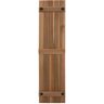 Design Craft MIllworks Porter 15 in. x 38 in. Cedar Board and Batten Shutters Pair in Natural