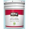 BEHR PREMIUM PLUS 5 gal. #M470-2 Basin Blue Hi-Gloss Enamel Interior/Exterior Paint & Primer