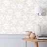 The Company Store Ava Floral Natural Peel and Stick Wallpaper Panel (covers 26 sq. ft.)