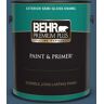 BEHR PREMIUM PLUS 1 gal. #BXC-24 Atlantic Tide Semi-Gloss Enamel Exterior Paint & Primer