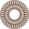 Ekena Millwork 30 in. O.D. x 11-1/8 in. I.D. x 1 in. P Cornelius Architectural Grade PVC Peirced Ceiling Medallion