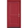 Masonite Performance Door System 36 in. x 80 in. Logan Left-Hand Inswing Red Smooth Fiberglass Prehung Front Door