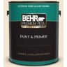 BEHR PREMIUM PLUS 1 gal. #BWC-16 Ancient Ivory Semi-Gloss Enamel Exterior Paint & Primer