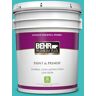 BEHR PREMIUM PLUS 5 gal. #P460-4 Lagoon Rock Eggshell Enamel Low Odor Interior Paint & Primer