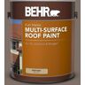 BEHR 1 gal. #MS-86 Dusty Brown Flat Multi-Surface Exterior Roof Paint