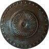 Ekena Millwork 23-1/2" x 3-1/4" Lyon Urethane Ceiling Medallion (Fits Canopies upto 3-5/8"), Hand-Painted Bronze Blue Patina