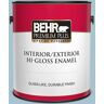 BEHR PREMIUM PLUS 1 gal. #550E-3 Viking Hi-Gloss Enamel Interior/Exterior Paint